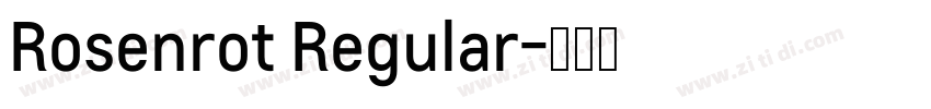Rosenrot Regular字体转换
